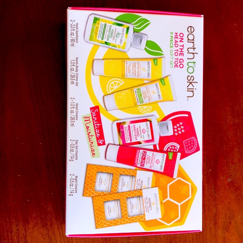 Earth to skin on the go head to toe 9 piece gift set
